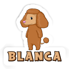 Autocollant Caniche Blanca Image