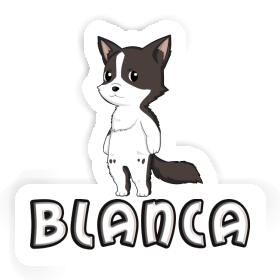 Collie border Autocollant Blanca Image