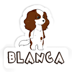 Blanca Autocollant Cavalier King Charles Spaniel Image