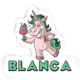 Autocollant Blanca Licorne festive Image