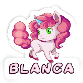 Blanca Autocollant Licorne Image