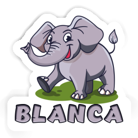 Autocollant Éléphant Blanca Image