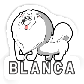 Blanca Autocollant Spitz allemand Image