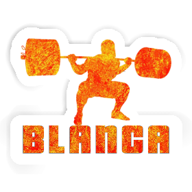 Blanca Aufkleber Gewichtheber Image