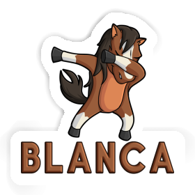 Blanca Autocollant Cheval Image