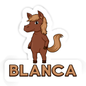 Autocollant Cheval Blanca Image
