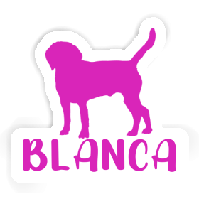 Autocollant Chien Blanca Image