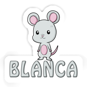 Blanca Autocollant Souris Image
