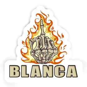 Aufkleber Blanca Mittelfinger Image
