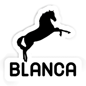 Blanca Autocollant Cheval Image