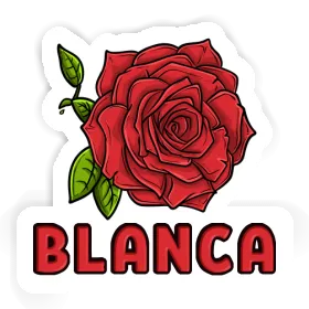 Autocollant Fleur de rose Blanca Image