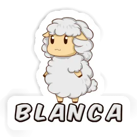 Blanca Autocollant Mouton Image
