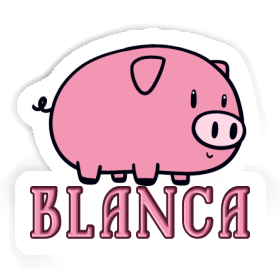 Autocollant Blanca Cochon Image