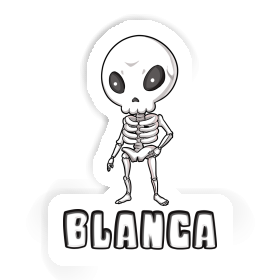 Blanca Autocollant Squelette Image