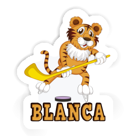 Autocollant Joueur de hockey Blanca Image