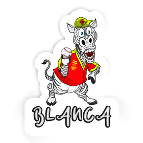 Blanca Autocollant Baseballeur Image
