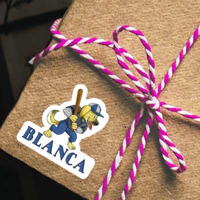 Blanca Aufkleber Hund Notebook Image