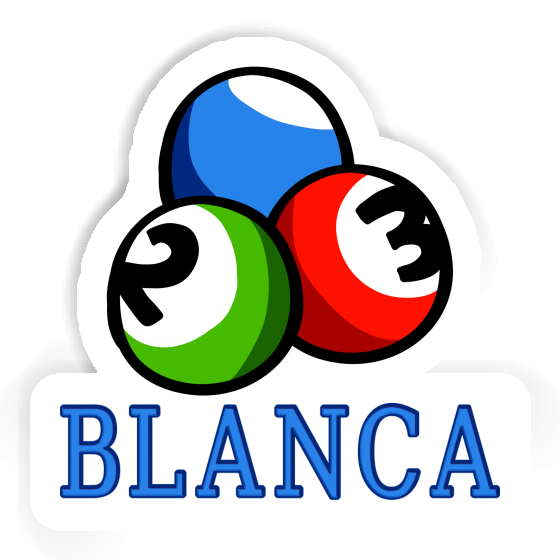 Autocollant Boule de billard Blanca Image