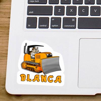 Blanca Autocollant Bulldozer Notebook Image