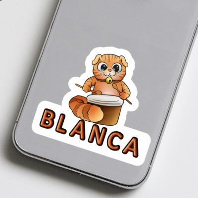 Chat-tambour Autocollant Blanca Notebook Chat-tambour Autocollant Blanca Gift package Image