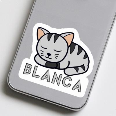 Autocollant Chat Blanca Notebook Image