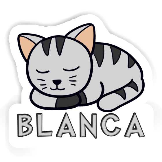 Autocollant Chat Blanca Gift package Image