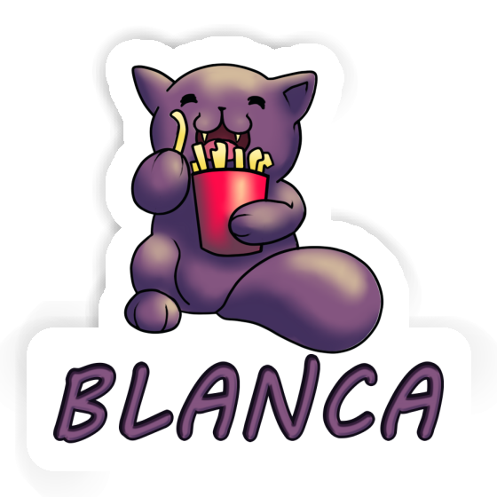 Autocollant Chat Blanca Image