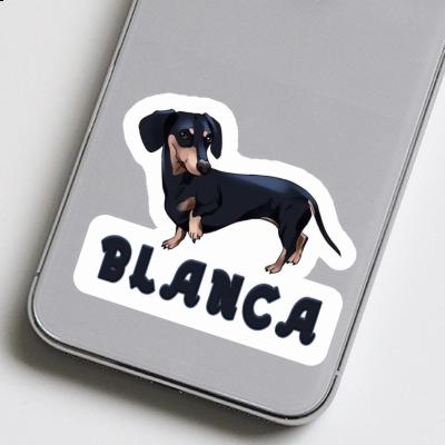 Autocollant Teckel Blanca Autocollant Teckel Blanca Image