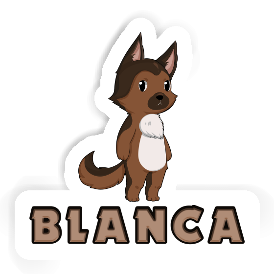 Sticker Deutscher Schäferhund Blanca Gift package Image