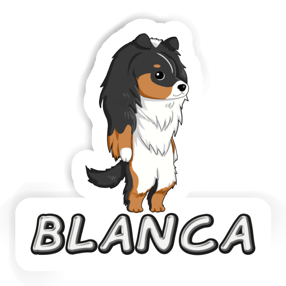 Aufkleber Shetland Sheepdog Blanca Gift package Image