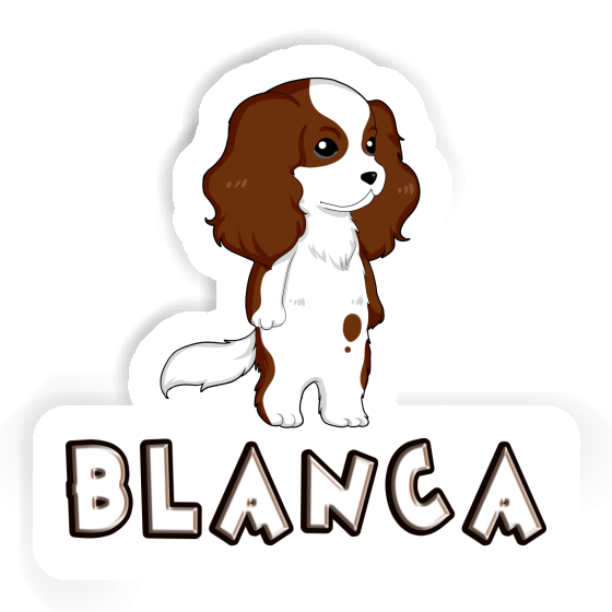 Blanca Autocollant Cavalier King Charles Spaniel Blanca Autocollant Cavalier King Charles Spaniel Image