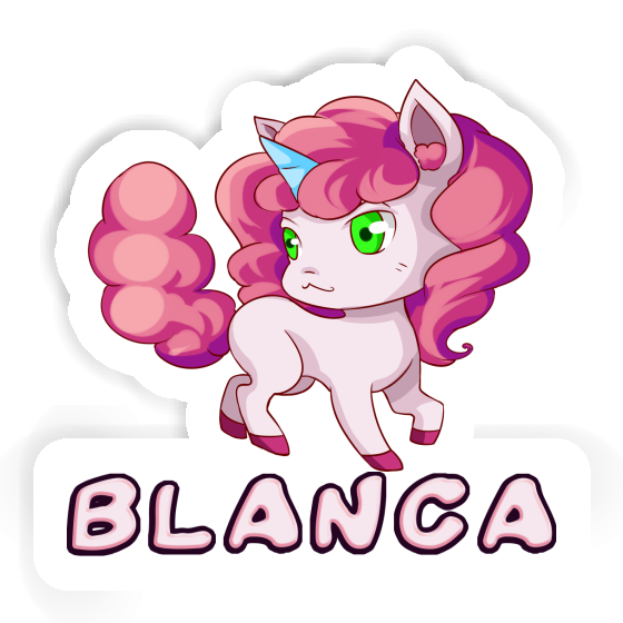 Blanca Autocollant Licorne Laptop Image