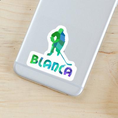 Hockey Player Sticker Blanca Laptop Hockey Player Sticker Blanca Laptop Image