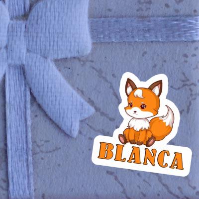 Fox Sticker Blanca Notebook Image