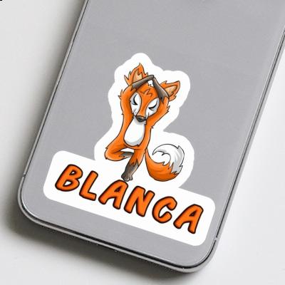 Autocollant Yoga Renard Blanca Gift package Image