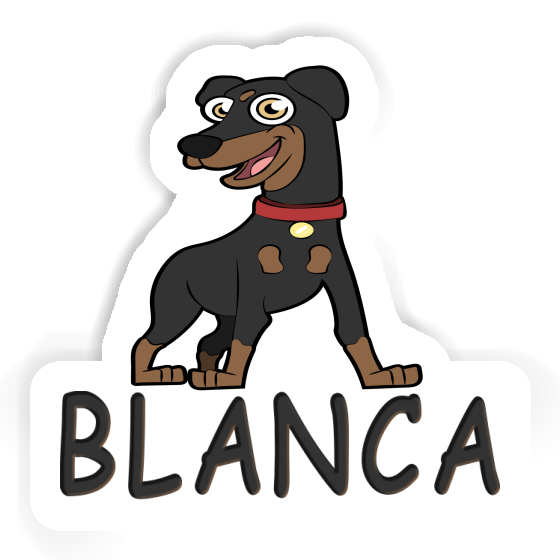 Autocollant Blanca Pinscher Notebook Autocollant Blanca Pinscher Gift package Image