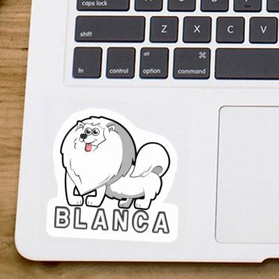 Blanca Autocollant Spitz allemand Image