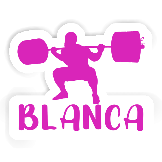 Sticker Blanca Gewichtheberin Laptop Image