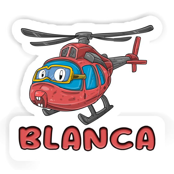 Blanca Autocollant Hélicoptère Laptop Image