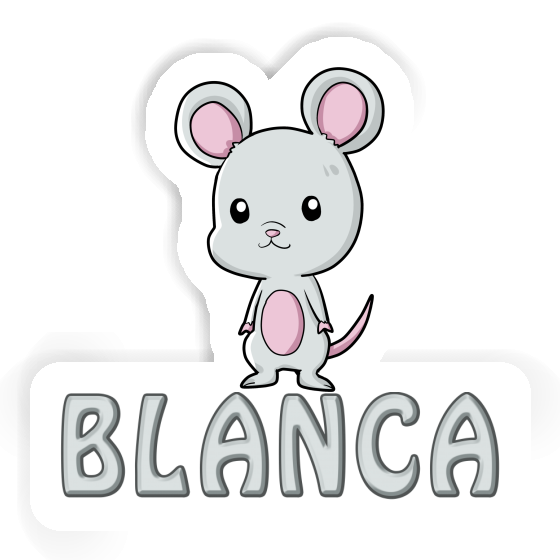Blanca Autocollant Souris Notebook Image
