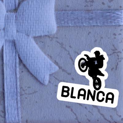 Motocross-Fahrer Aufkleber Blanca Notebook Image