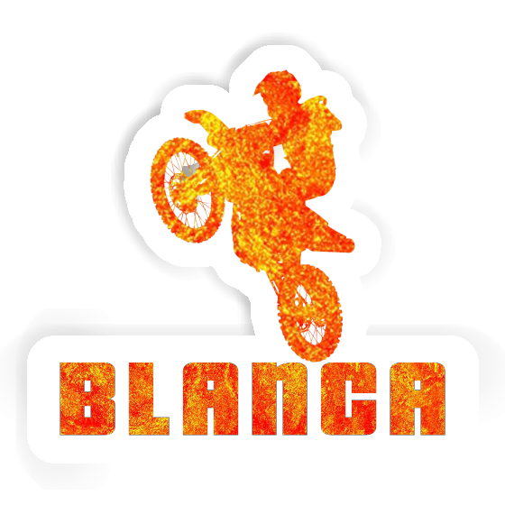 Aufkleber Motocross-Fahrer Blanca Notebook Image