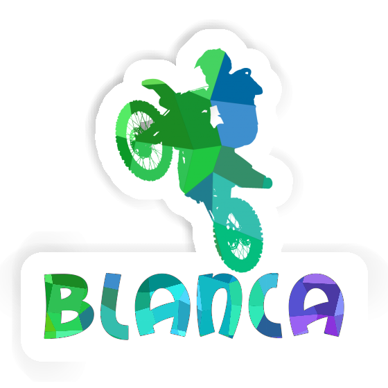 Motocrossiste Autocollant Blanca Image