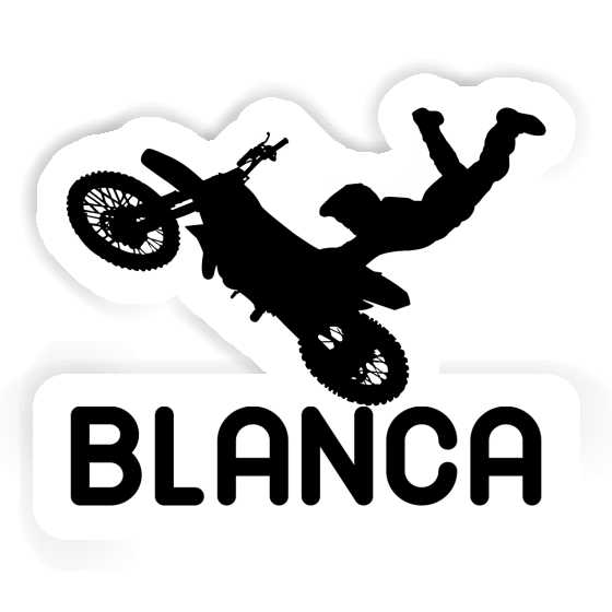 Motocrossiste Autocollant Blanca Laptop Motocrossiste Autocollant Blanca Laptop Image