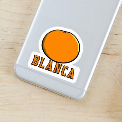 Autocollant Blanca Orange Gift package Image