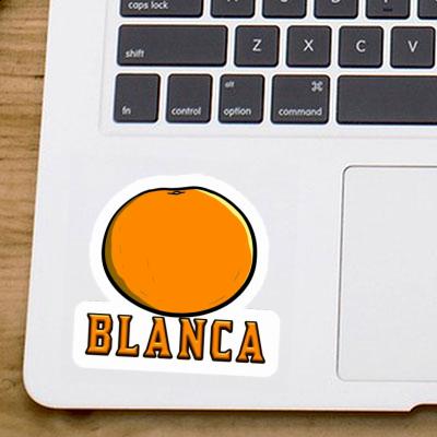 Autocollant Blanca Orange Laptop Image