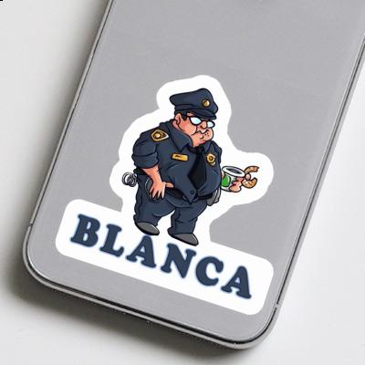Blanca Aufkleber Polizist Gift package Image