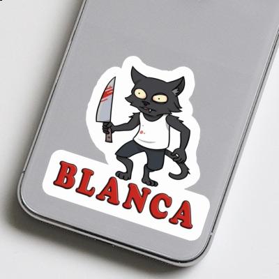 Autocollant Blanca Chat psychopathe Image