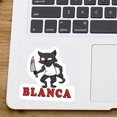 Sticker Psycho Cat Blanca Notebook Sticker Psycho Cat Blanca Notebook Image