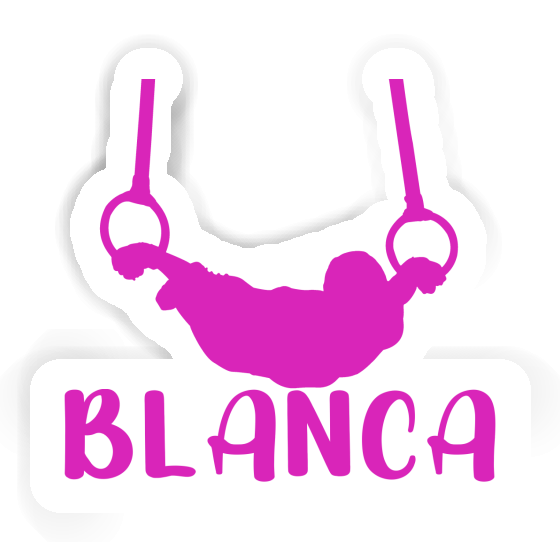 Blanca Autocollant Gymnaste aux anneaux Blanca Autocollant Gymnaste aux anneaux Image